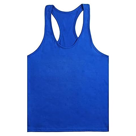 Ybing Maillot de corps homme bleu Cover
