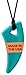 ARK's Saber Tooth Chew Necklace for Mild to Moderate Chewing (Teal)