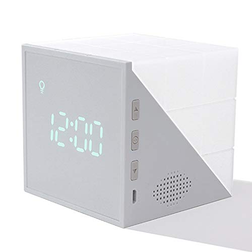 LED-Wecker Desktop-Digitale Zeitanzeige Sensor Luminous Variable 7 Farbe Multifunktions-Wecker-Nachtlichter,C