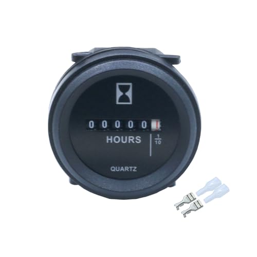 PLENTZOM Hour Meter AM120893 AM125427 Compatible with John Deere LX172-LX188 GT242 PC1980 622 5830 317 Onan 316 318 420 312 314 430 322 332
