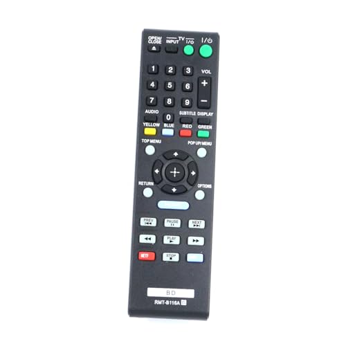 Image of ZdalaMit RMT-B116A RMTB116A New Replacement Blu-Ray Disc Player Remote Control fit for Sony BD DVD BDP-BX58 BDP-BX38 BDP-S280