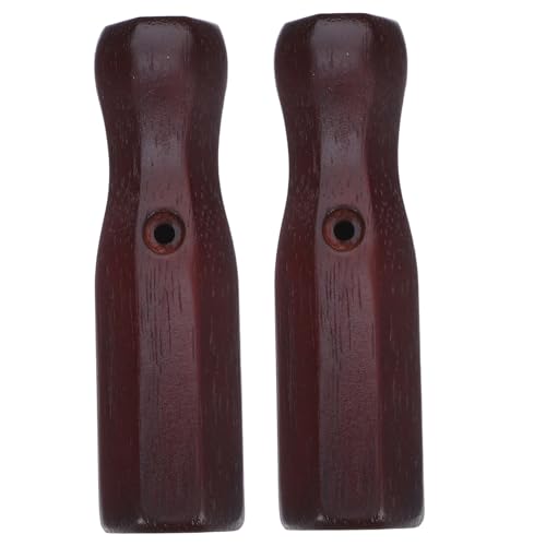 ibasenice 2 Pièces Poignées de Remplacement Foot Poignées Bois Octogonales Antidérapantes Accessoires pour Réparation de Table de Football Confort Ergonomique pour Jeux Intensifs
