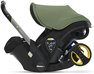 Doona Infant Car Seat & Latch Base - Rear Facing Car Seat and Car Seat Base, Car Seat to Stroller in Seconds - US Version, Desert Green