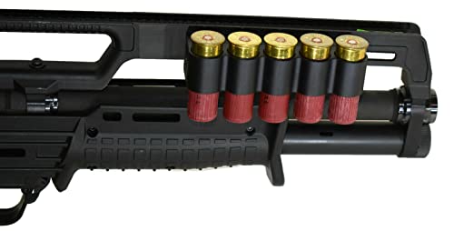 Trinity Aluminum Picatinny 5 Round Shotshell Shells Carrier Holder 12 Gauge Tactical Shell Pouch Ammo Shell Round Slug Carrier Compatible With Escort Field Hunter Turkey Pump. #TOP3