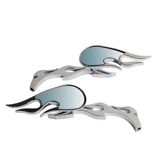 Espejos retrovisores para VT VTX de motocicleta custom universales cromados de calle 2