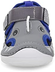 Stride Rite baby boys Sm Splash Water Shoe, Grey Shark, 3.5 Infant US | Image 4