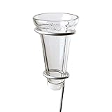 Esschert Design TH14 134 x 12 x 12 cm, Cristal/Zinc Pluviómetro, Color Blanco