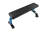 Flat Weight Utility Bench Heavy Duty for Multi-Purpose Weight Training and AB Exercises-1,000 lbs Capacity (BLACK+BLUE)