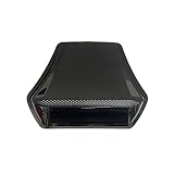 Riloer Air Flow Vent Cover, ABS Hood Trim Air Vent Panel Trim Cover, with Adhesive Tape, Black