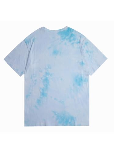 Image of Remidoo Women's Casual Oversized T Shirt Short Sleeve Graphic Tee Letter Tie Dye Shirts