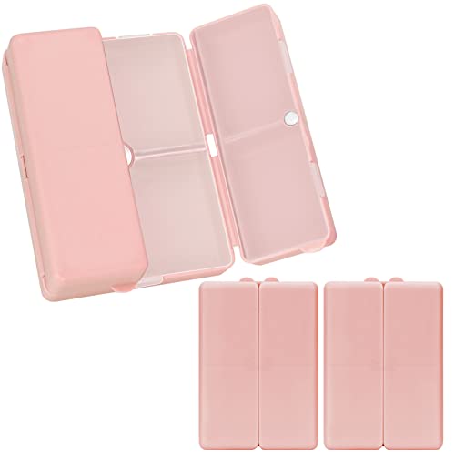 Image of FYY Travel Pill Organizer, Large Pill Box Medicine Case-2pcs Pink