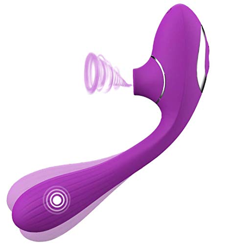 Succiónạdor de Clítóris, 2 en 1 Vibradórés Séxual para Mujer Clítoris Vibrạdór Estimulạdór Puntó G con 10 Modos de Vibración/Estimulạdór...