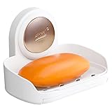 TAILI Seifenschale mit Saugnapf ohne Bohren, Seifenschale für Dusche, Seifenhalter Dusche für Schwämme Bürsten Seife, seifenablage für Dusche, Badezimmer, Seifenhalter, Wandmontage