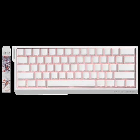 Image of GEODMAER Madlions MAD 60 HE Flagship Wired Mechanical Gaming Keyboard | Supports Polling Rates Upto 8000Hz | Compatible with Windows & Mac Os - 1 Year Warranty (White - Magnetic Amber Pro Switches)