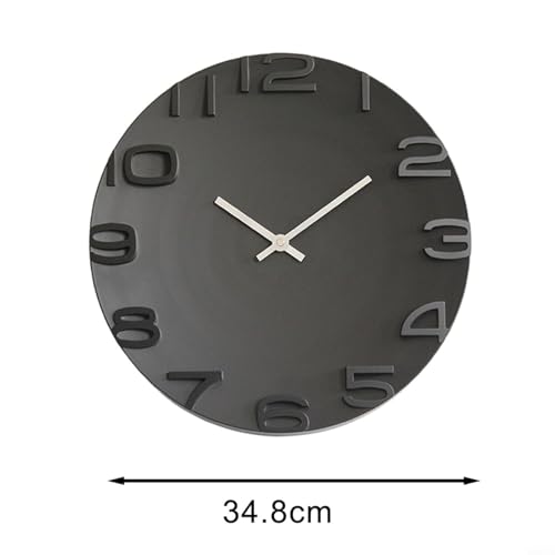 Horloge murale numérique 3D silencieuse sans tic-tac pour le bureau - 3