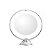 Aphrodite Specchio bagno Trucco Portatile con ingrandimento 10 X, Luce LED, Potente Ventosa, Rotazione 360 °, Specchio Pieghevole Paio