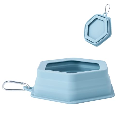 No Splash Dog Travel Bowls for Cars, Spill Proof...