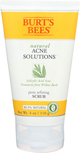 Burt's Bees Burt's Bees Natural Acne Solutions Pore Refining Cleansing Scrub, Exfoliating Face Wash for Oily Skin, 4 Oz (package May Vary), 4 ounces