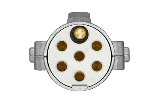 HELLA 8JA 003 832-001 Stecker - 7-polig - Stecker: Schraubkontakt - Metall - DIN/ISO: 3731