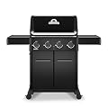 Broil King 865157 Crown 420 Shadow 4-Burner Natural Gas Grill in Black