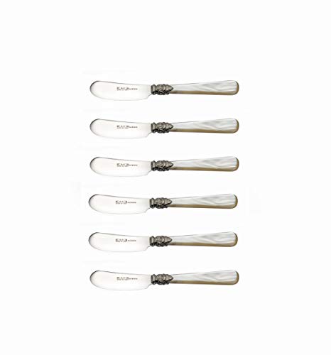 Arvindgroup Napoleon Collection Small Butter Knife, One Size, Pearl Ivory