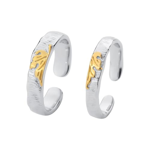 Bague mariage couple en argent, le cadeau d'anniversaire idéal pour sceller votre amour