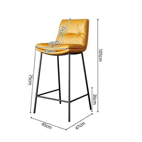 Jhkzudg Counter Height Bar Stools,Faux Leather Bar Stools Set Of 2,Modern Upholstered Leather Dining Chair With Metal Legs,Modern Bar Stools Barstools For Kitchen Counter Bistro Pub,Green #TOP5