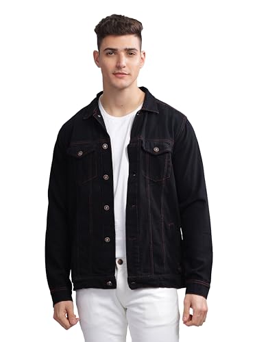 Image of Kuons Avenue Men's Regular Fit Trucker Jacket | Denim Jacket for Men