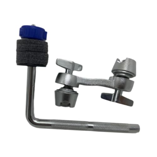Colaxi Cymbal Extension Mount Clamp Cymbal Arm Stability Attachment Quick Release L Rod Adjust Clamp for Professional Artist, Blue
