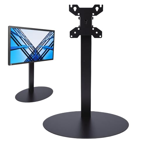 Asixxsix Soporte de monitor único, Soporte de escritorio independiente de pantalla de computadora con gestión de cables para pantalla de 14 a 34 pulgadas, Ángulo de inclinación