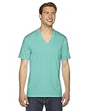American Apparel Unisex Fine Jersey Short-Sleeve V-Neck T-Shirt M MINT