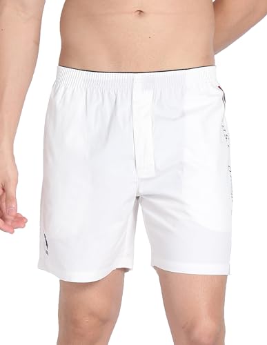 Image of U.S. Polo ASSN. Men's IYAX Brand Stripe Dual Pocket Boxers