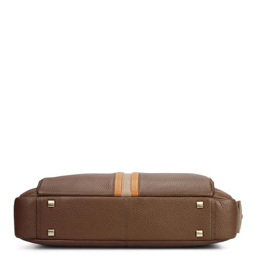 Image of Da Milano LeatherLaptop Bag for Men & Women | Laptop Messenger Bag | Fits Up To 15 inch Laptop | Ideal for Office Purpose (10122)