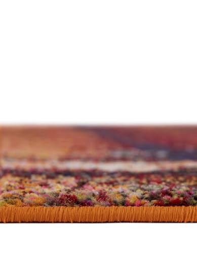 Tapete 2x3 naranja de poliéster Rugs.com miniatura 7