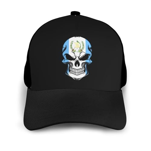 Guatemala Native American Skull Unisex Classic Adjustable Curved Brim Baseball Cap, Trucker Hat3