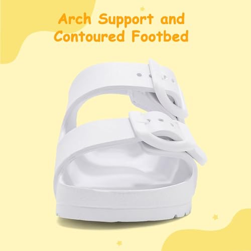 Image of Toddler Girls Boys Sandals Adjustable Buckle EVA Slipper Sandals With Hook Loop Back Strap