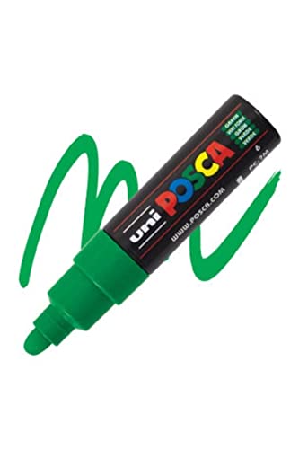 Marqueurs POSCA PC7M Vert Foncé lot de 3 feutres à pointe large conique