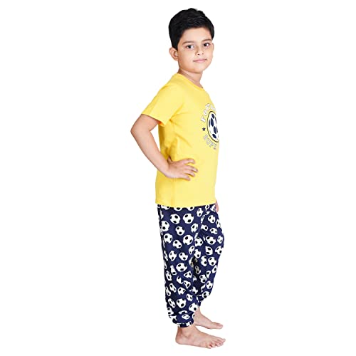 Image of Clothe Funn Boys Printed Cotton Half Sleeves T-Shirt & Pant Set