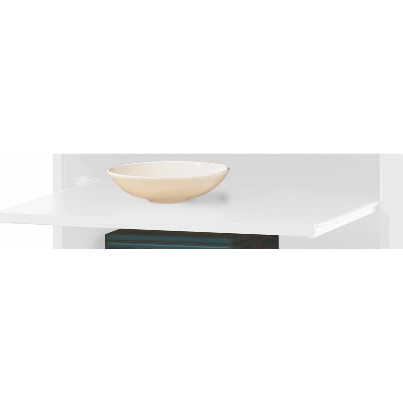 Meuble de Cuisine Micro-onde Blanc Alu 6 Niches L 58,2 H 180,7 P 47cm