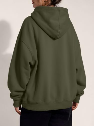 Image of Trendy Queen Women Oversized Hoodies Fall Outfits | Gentle Skin Feel, Aesthetic Drop Shoulder, Large Kangaroo Pocket, Seamless Daily Outfit Match
