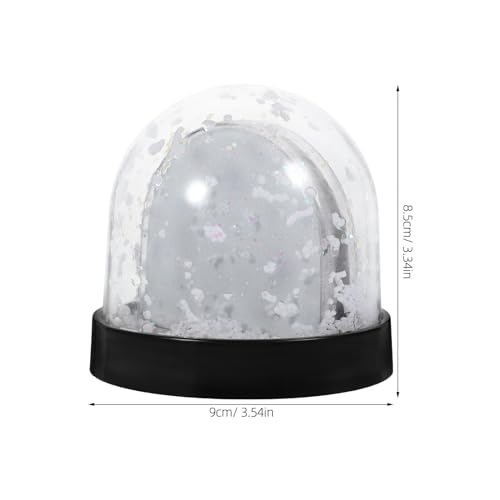Cabilock Globo De Neve Para Exibição De Imagens: 3 Peças De Globo De Neve De Plástico Com Esfera De