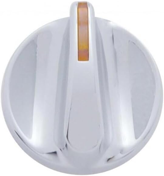 Technical Precision Replacement for Kenworth T800 Curved Glass Year 2004 Chrome AC Heater KNOB