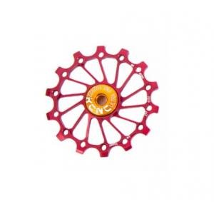 Ruleta Cambio KCNC Ultra Compatible Sram/Shimano X-Sync Monoplato Rojo 14 Dientes