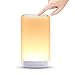 Produktbild LED Nachttischlampe Touch Dimmbar, unibelin LED Nachtlicht mit 3 Warmlichteffekt Dimmmodi und 7 Farben zum Umschalten,USB Aufladbar Tragbare Nachtlampe Schlafzimmer Tischleuchte für Schlafzimmer, Büro