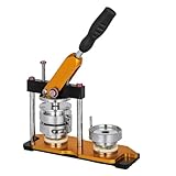 WGM缶バッジマシーン 缶バッジメーカー 手芸 ハンドメイドキット 手づくり 缶バッチ 花粉症 (58mm,オレンジ色)