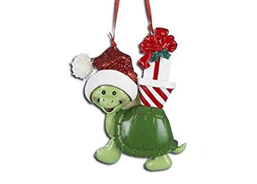 Kurt Adler Turtle Christmas Ornament for Personalization