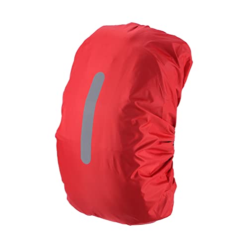 Housse de pluie imperméable de sac à dos 30-40L réfléchissante rouge PATIKIL