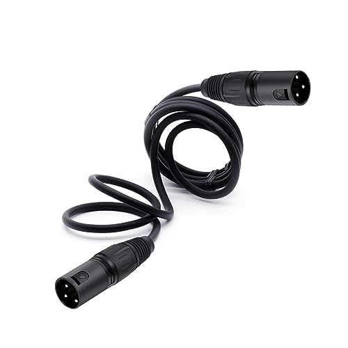 Rallonge audio XLR cordon serpent microphone 10m mâle mâle noir