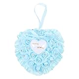 Toyvian Almohada para Almacenamiento Seguro para Anillo de Boda Forma de y Rosa, Soporte Romántico y Elegante, Material de Plástico y