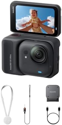 Insta360 GO Ultra - Small 4K Vlogging Camera, Hands-Free, POV Cam...